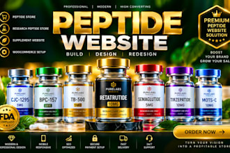 build peptide website peptide store research peptide store supplement website