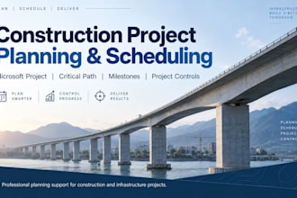 plan and control your construction project schedule, costs and progress