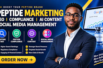 peptide SEO peptide compliance ai content peptide social media management
