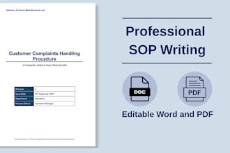 write clear professional sops and procedures