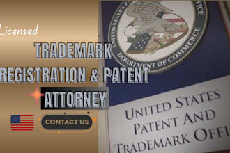 handle your US trademark and patent filing as an attorney