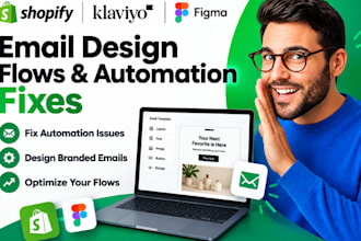 shopify klaviyo figma email design flows and automation fixes
