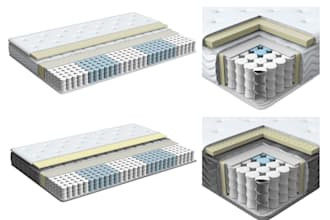 3d model and render mattress cross section cutaways
