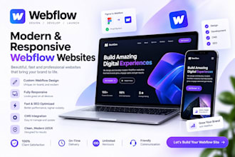 build webflow website design, webflow website desvelopment, figma to webflow