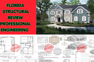 provide florida structural engineering, permit drawings and florida stamp