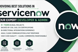 any servicenow customizations and developments