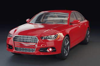 model low poly 3d car model for threejs website or configurator,3d animation,glb