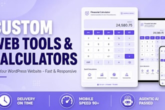 develop a custom calculator or interactive tool for wordpress