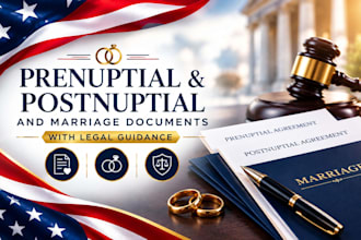 review prenuptial postnuptial and marriage documents with legal guidance