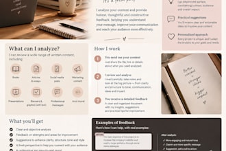 analyze books, articles and written content