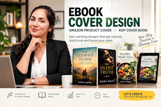 redesign book cover paperback amazon product design ebook cover print