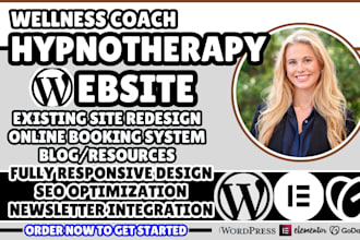 hypnotherapy business website, hypnotherapy website, wellness website