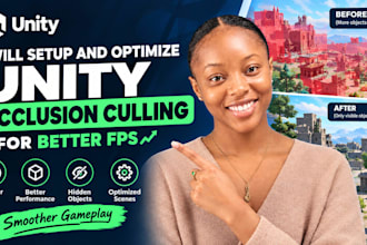 setup and optimize unity occlusion culling for better fps