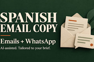 write spanish sales emails and whatsapp messages for your business