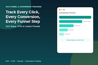 set up ga4 funnel and conversion tracking for your website