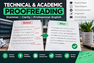 proofread and edit your technical or academic document