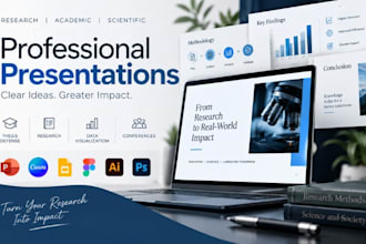 research, academic scientific presentation, powerpoint slides, thesis defense