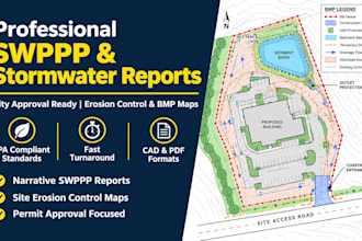 design professional swppp plan erosion control and stormwater report