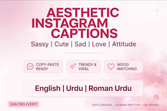 write aesthetic instagram captions quotes and bios