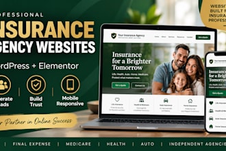 design a professional wordpress website for your insurance agency
