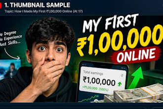 design eye catching  youtube thumnail