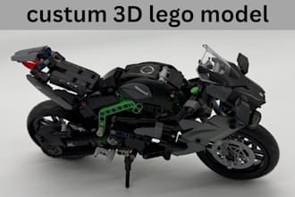 model digital lego moc design for bike, cars, toys, ship,