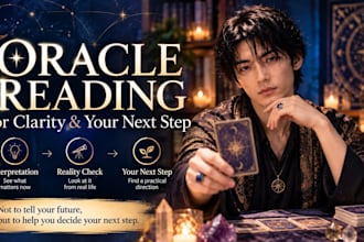 give you an oracle reading for clarity and your next step