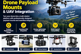 design custom drone payload mounts and uav integration