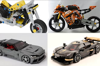 do 3d lego design, lego moc, 3d model with instruction