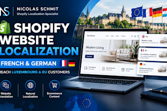 translate and localize your shopify website into french and german