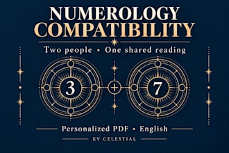 create a personalized numerology compatibility report for two people