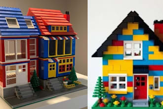 do , 3d lego car, bike, house, ship, moc, lego minifigure