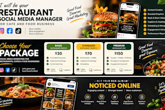do social media marketing for restaurant, cafe and food business