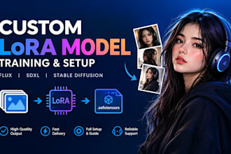 train custom lora model for flux, sdxl, stable diffusion ai image generation