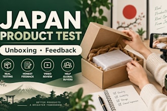 test and review your product with japanese consumers