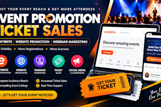 promote event promotion, event marketing, event planning, eventbrite, concert