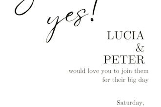 make clean and elegant invitations