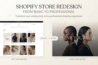 redesign and customize your shopify store