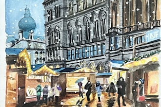 create original landscape art
