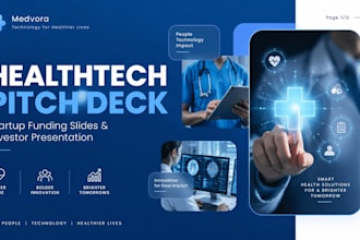 design healthtech pitch deck startup investor funding presentation