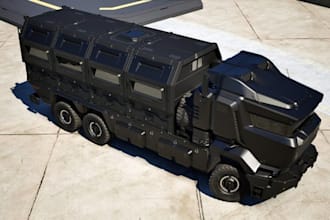 create 3d truck models, heavy vehicle designs and automotive visualization