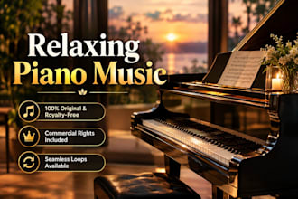 compose original relaxing piano music for meditation and sleep
