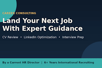be your career consultant and help you land your next job