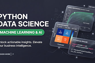 do python data analysis and machine learning models