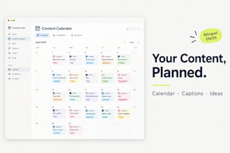 build your social media content system calendar and captions