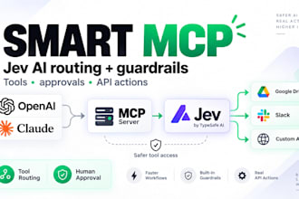 build an mcp server with jev ai routing and guardrails