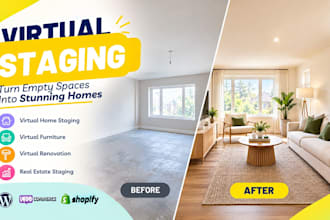 do real estate virtual home staging, virtual furniture and home renovation