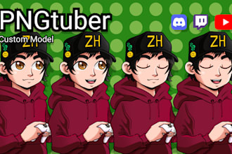 draw a half body veadotube pngtuber model