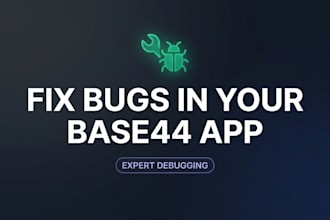 fix base44 bug debug base44 app web app error fixing