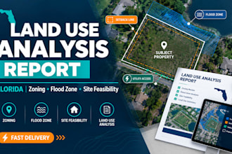 write a land use analysis report, zoning feasibility for florida